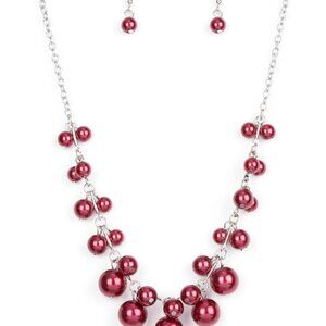 Tearoom Gossip - red - Paparazzi necklace